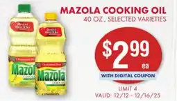 Smart & Final MAZOLA COOKING OIL offer