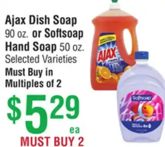 Smart & Final Ajax Dish Soap or Softsoap Hand Soap offer