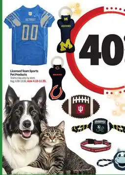 Meijer Licensed Team Sports Pet Products offer