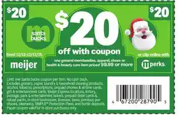 Meijer one general merchandise, apparel, shoes or health & beauty care offer