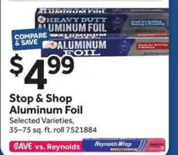 Stop&Shop Stop & Shop Aluminum Foil offer