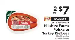 ShopRite Hillshire Farms Polska or Turkey Kielbasa offer