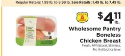 ShopRite Wholesome Pantry Boneless Chicken Breast offer