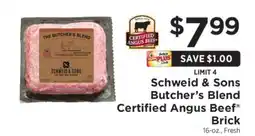 ShopRite Schweid & Sons Butcherβs Blend Certified Angus Beef Brick offer