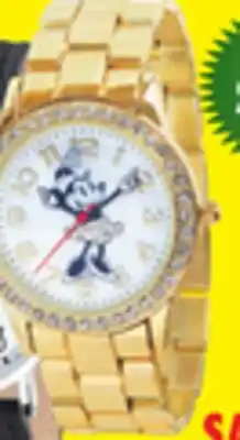 Big 5 Disney Minnie Gold Bracelet Watch offer