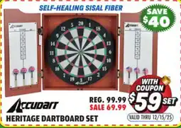 Big 5 Accudart Bristle Dartboard Cabinet Set offer