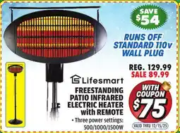 Big 5 Lifesmart Freestanding Patio Infrared Heater with Remote offer