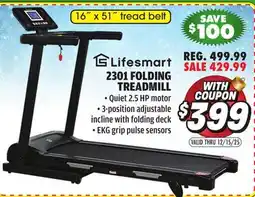 Big 5 Lifesmart 2301 Folding Treadmill offer