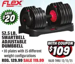 Big 5 Flex Fitness 52.5 lb. Smartbell Adjustable Dumbbell offer