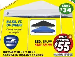 Big 5 Z-Shade Odyssey 10' x 10' Slant Leg Instant Canopy offer