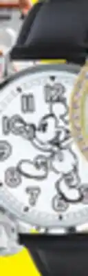 Big 5 Disney Black and White Men's Vintage Mickey Mouse Watch offer