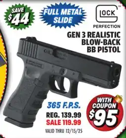 Big 5 Umarex Glock 17 Gen 3 Realistic Blow-Back BB Pistol offer