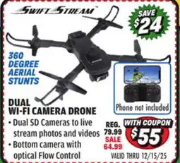 Big 5 Swift Stream RC Dual Wi-Fi Z-61 Camera Drone offer