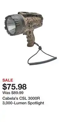 Cabela's Cabela's CSL 3000R 3,000-Lumen Spotlight offer
