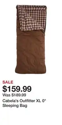 Cabela's Cabela's Outfitter XL 0° Sleeping Bag offer