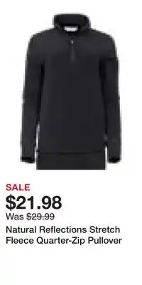 Cabela's Natural Reflections Stretch Fleece Quarter-Zip Pullover offer