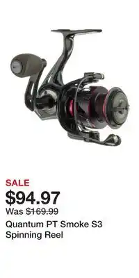 Cabela's Quantum PT Smoke S3 Spinning Reel offer