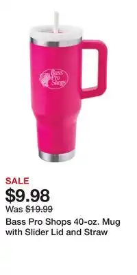 Cabela's Bass Pro Shops 40-oz. Mug with Slider Lid and Straw offer