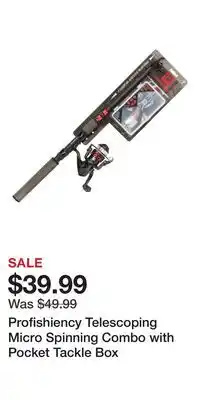 Cabela's Profishiency Telescoping Micro Spinning Combo with Pocket Tackle Box offer