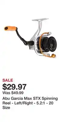 Cabela's Abu Garcia Max STX Spinning Reel - Left/Right - 5.2:1 - 20 Size offer