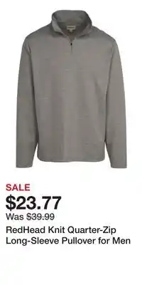 Cabela's RedHead Knit Quarter-Zip Long-Sleeve Pullover for Men offer