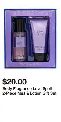 Victoria's Secret Body Fragrance Love Spell 2-Piece Mist & Lotion Gift Set offer