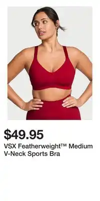 Victoria's Secret VSX Featherweight Medium V-Neck Sports Bra offer