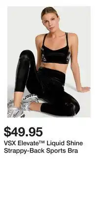 Victoria's Secret VSX Elevate Liquid Shine Strappy-Back Sports Bra offer