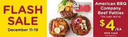 Ralphs American BBQ Company Beef Patties offer