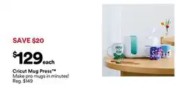 Michaels cricut mug Press Make pro mugs offer