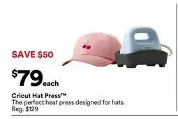 Michaels cricut Hat Press offer
