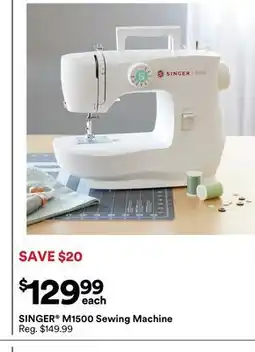 Michaels SINGer m1500 Sewing machine offer