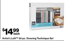 Michaels Artist's Loft 50 pc. Drawing Technique Set offer