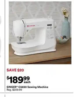 Michaels SINGer c5650 Sewing machine offer