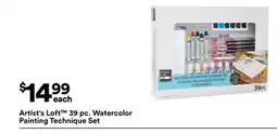 Michaels Artist's Loft 39 pc. Watercolor Painting Technique Set offer