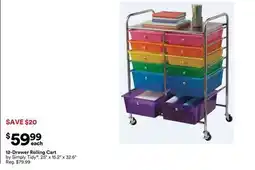 Michaels 12-Drawer rolling cart by Simply Tidy offer