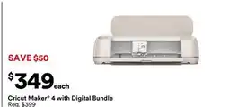 Michaels Cricut Maker 4 with Digital Bundle offer