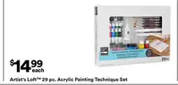 Michaels Artist's Loft 29 pc. Acrylic Painting Technique Set offer