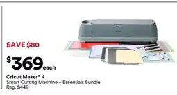 Michaels cricut maker 4 Smart Cutting Machine + Essentials Bundle offer