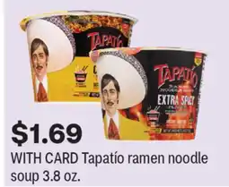 CVS Tapatío ramen noodle soup offer