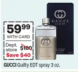 CVS GUCCI Guilty EDT spray offer