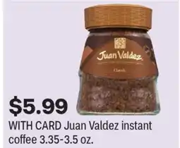 CVS Juan Valdez instant coffee offer