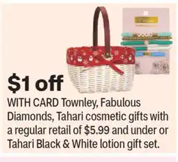 CVS Townley, Fabulous Diamonds, Tahari cosmetic gifts offer