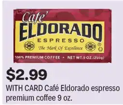 CVS Café Eldorado espresso premium coffee 9 oz offer