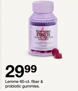 Target Lemme 60-ct. fiber & probiotic gummies offer