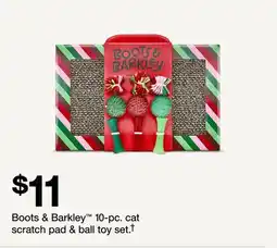 Target Boots & Barkley 10-pc. cat scratch pad & ball toy set offer