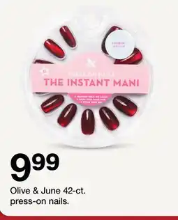 Target Olive & June 42-ct. Press-On Nails offer