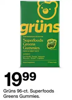 Target Gruns 96-ct. Superfoods Greens Gummies offer