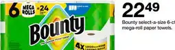 Target Bounty select-a-size 6-ct. mega-roll paper towels offer