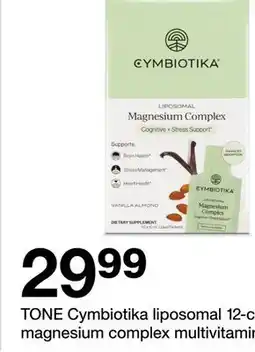 Target TONE Cymbiotika liposomal 12-ct. magnesium complex multivitamin offer
